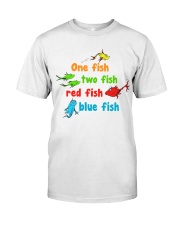 One fish two fish red fish blue fish Classic T-Shirt thumbnail