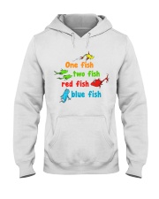 One fish two fish red fish blue fish Hooded Sweatshirt thumbnail