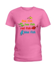 One fish two fish red fish blue fish Ladies T-Shirt thumbnail