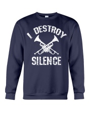 I Destroy silence Crewneck Sweatshirt thumbnail