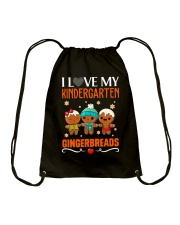 I LOVE MY KINDERGARTEN GRADE GINGERBREADS Drawstring Bag thumbnail