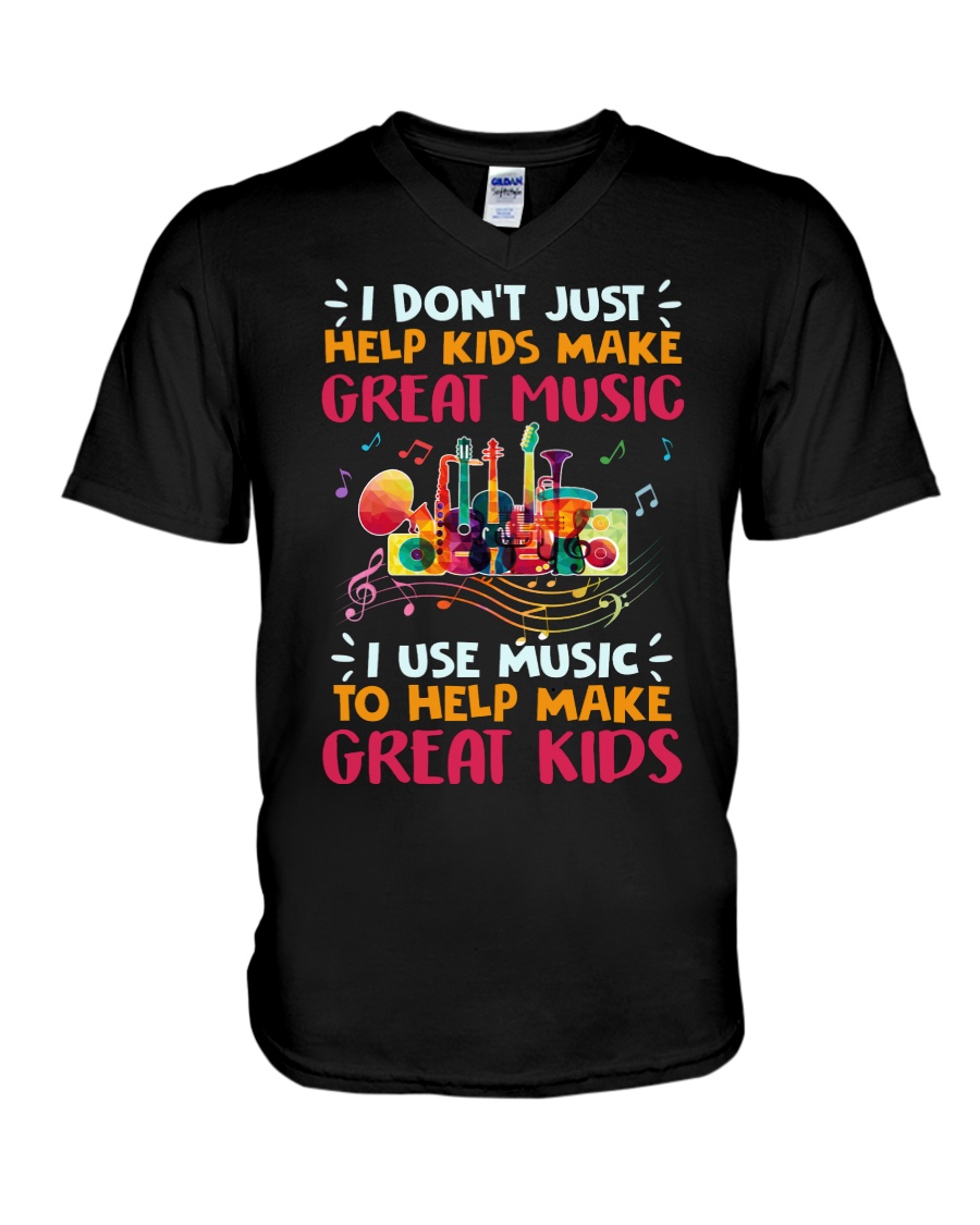 Great Music Great Kids V-Neck T-Shirt