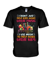 Great Music Great Kids V-Neck T-Shirt thumbnail