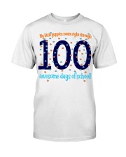 100 AWESOME DAYS OF SCHOOL Classic T-Shirt front