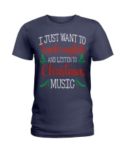 I JUST WANT TO TEACH ENGLISH Ladies T-Shirt thumbnail