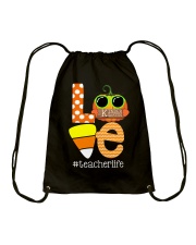 LOVE TEACHER LIFE Drawstring Bag thumbnail