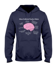Retired Teacher Brain Hooded Sweatshirt thumbnail