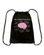 Retired Teacher Brain Drawstring Bag thumbnail