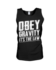 Obey gravity it's the law Unisex Tank thumbnail