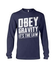 Obey gravity it's the law Long Sleeve Tee thumbnail