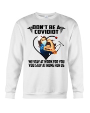 Don't be a Covidiot Crewneck Sweatshirt thumbnail