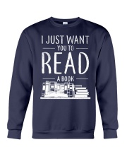 I Just Want you to read a book Crewneck Sweatshirt thumbnail