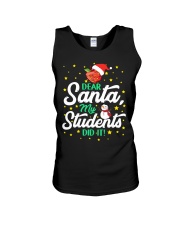 DEAR SANTA MY STUDENTS DID IT Unisex Tank thumbnail