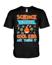 Science All the cool kids are taking it shirt V-Neck T-Shirt thumbnail