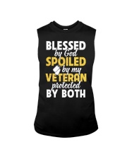 Blessed by God Spoiled by my Veteran Sleeveless Tee thumbnail