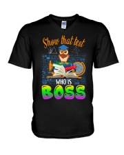 Show that test Who is Boss V-Neck T-Shirt thumbnail