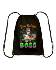 Show that test Who is Boss Drawstring Bag thumbnail