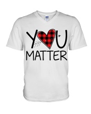 You matter V-Neck T-Shirt thumbnail