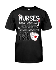 Nurses know when to hold 'em Premium Fit Mens Tee thumbnail
