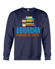 LIBRARIAN POWERED BY COFFEE Crewneck Sweatshirt thumbnail