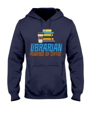 LIBRARIAN POWERED BY COFFEE Hooded Sweatshirt thumbnail