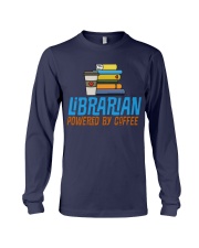 LIBRARIAN POWERED BY COFFEE Long Sleeve Tee thumbnail