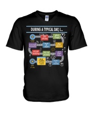During a typical day V-Neck T-Shirt thumbnail