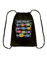 During a typical day Drawstring Bag thumbnail