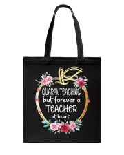 QUARANTEACHING - Teacher at heart Tote Bag thumbnail