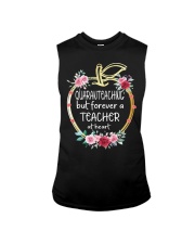 QUARANTEACHING - Teacher at heart Sleeveless Tee thumbnail