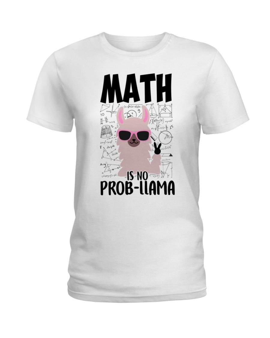 Math is no Prob-Llama Ladies T-Shirt
