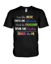 Teach like Me V-Neck T-Shirt thumbnail