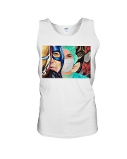 Superheroes wear masks Unisex Tank thumbnail