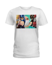 Superheroes wear masks Ladies T-Shirt front