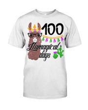 100 LLAMAGICAL DAYS Classic T-Shirt front