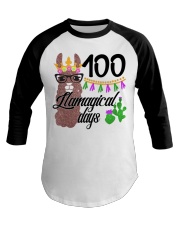 100 LLAMAGICAL DAYS Baseball Tee thumbnail