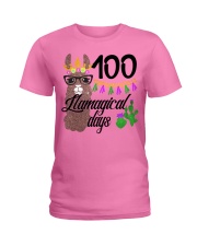 100 LLAMAGICAL DAYS Ladies T-Shirt thumbnail