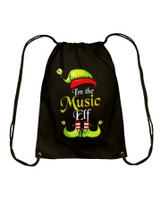 I'M THE MUSIC ELF Drawstring Bag thumbnail