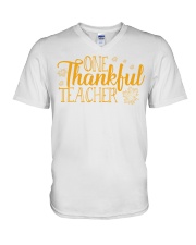 ONE THANKSFUL TEACHER V-Neck T-Shirt thumbnail