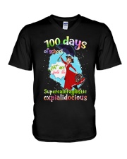 100 DAYS OF SCHOOL SUPERCALIFRAGILISTIC V-Neck T-Shirt thumbnail