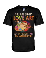 You are gonna love art V-Neck T-Shirt thumbnail