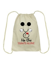 Nurse - No one fights alone Drawstring Bag thumbnail