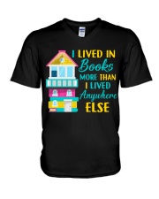 I Lived in Books more than i lived anywhere else V-Neck T-Shirt thumbnail