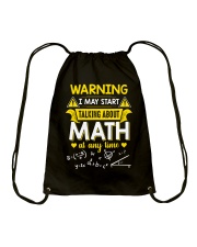 Talking about Math at any time Drawstring Bag thumbnail