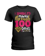 I SPARKLED MYWAY THROUGH 100 DAYS Ladies T-Shirt thumbnail