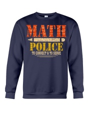 MATH POLICE TO CORRECT AND TO SERVE Crewneck Sweatshirt thumbnail