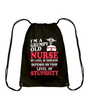 I'm a Grumpy Old Nurse Drawstring Bag thumbnail
