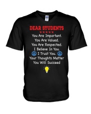 Teacher Shirt - Dear Students V-Neck T-Shirt thumbnail