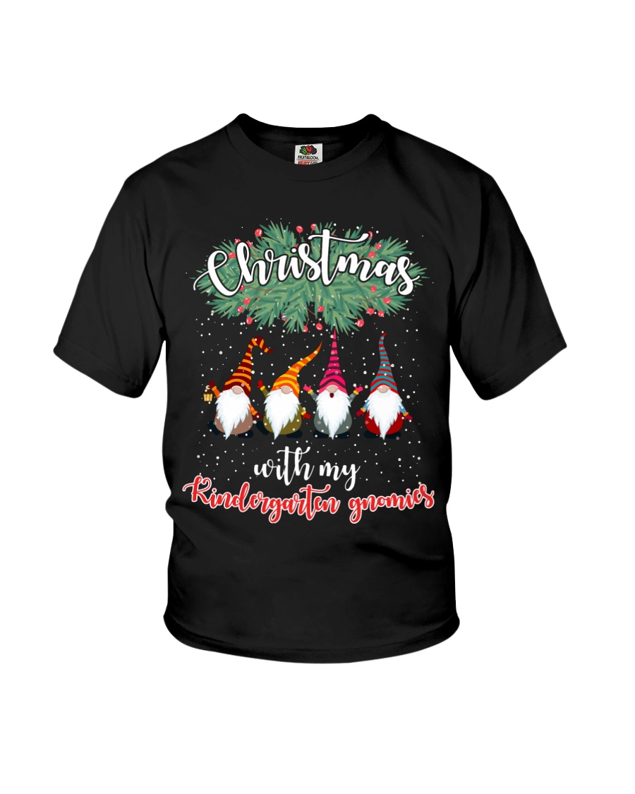 CHRISTMAS WITH MY KINDERGARTEN GNORMICS Youth T-Shirt