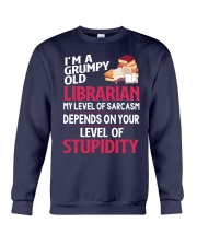 Grumpy Old Librarian Crewneck Sweatshirt thumbnail
